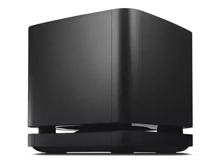 Сабвуфер Bose Bass Module 500 на підлозі біля телевізора