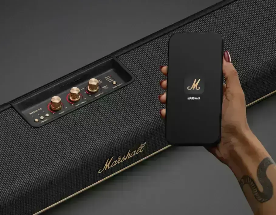 Интерфейс мобильного приложения Marshall для настройки Heston 120