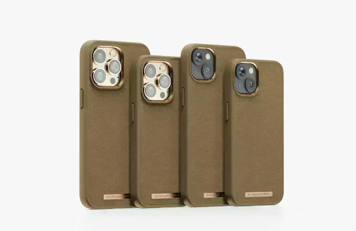 Чехол Njord Suede Comfort+ Case for iPhone 14 Pro Max - Camel (NA44CM04)