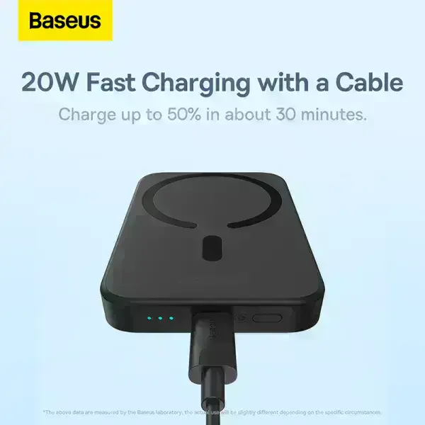 Baseus-Power-bank-PPCX020001-6000mAh-Magnetic-Wireless-Charging-20W-With-50cm-Type-c-to-Type-c-Cable-Black-17
