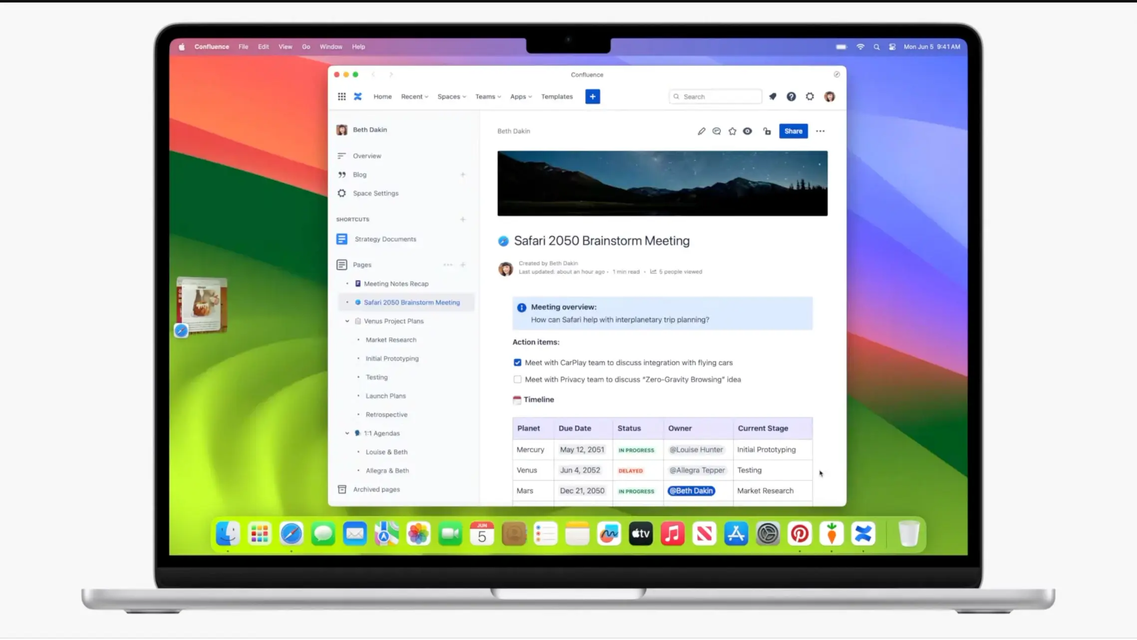 MacOS Sonoma іконка вебсайту на панелі програм