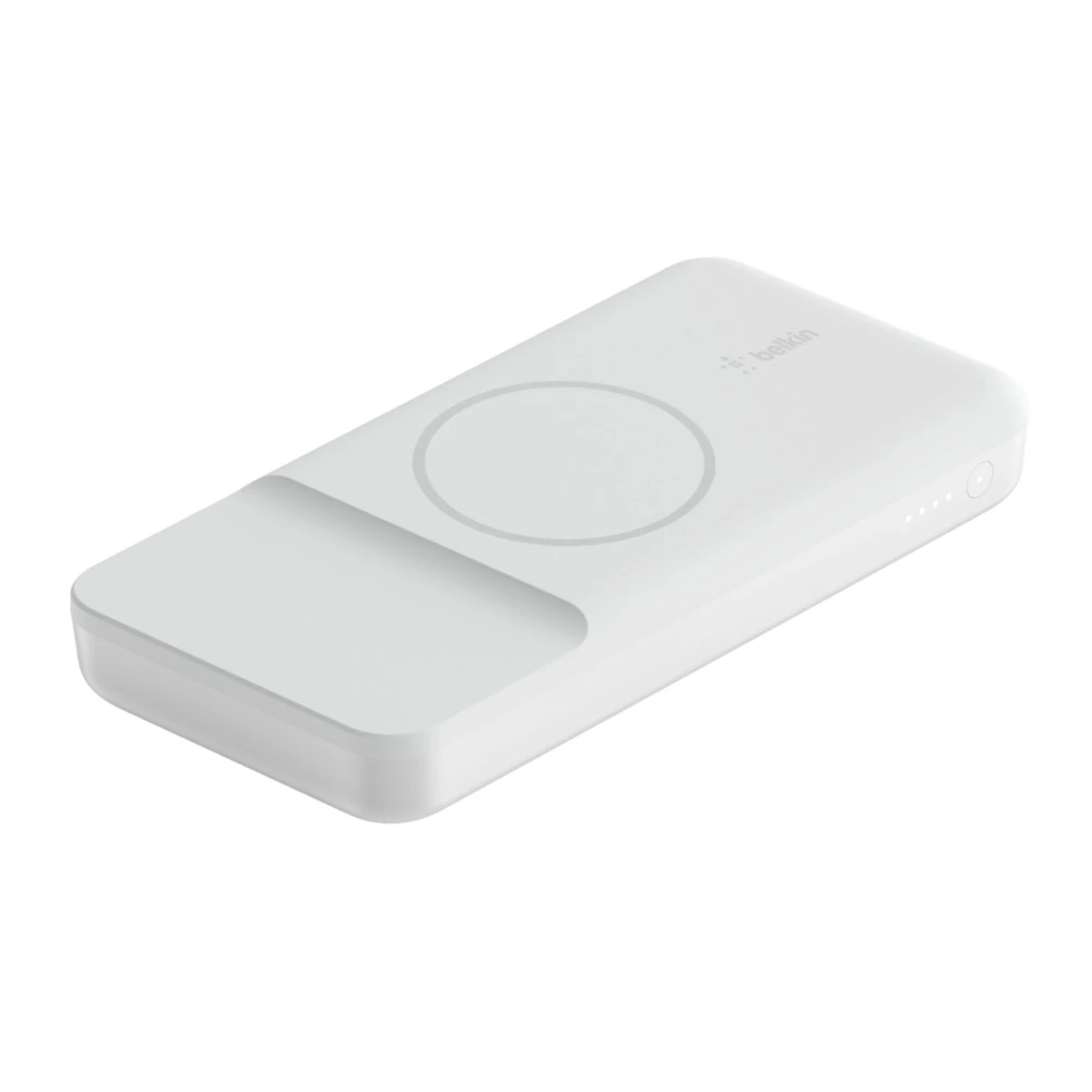Портативний зарядний пристрій Belkin BOOST↑CHARGE™ MagSafe Magnetic Portable Wireless Charger 10,000mAh - White (BPD001btWH)