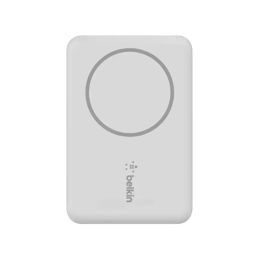 Портативний зарядний пристрій Belkin BOOST↑CHARGE™ MagSafe Magnetic Wireless Power Bank 2500mAh - White (BPD002btWH)