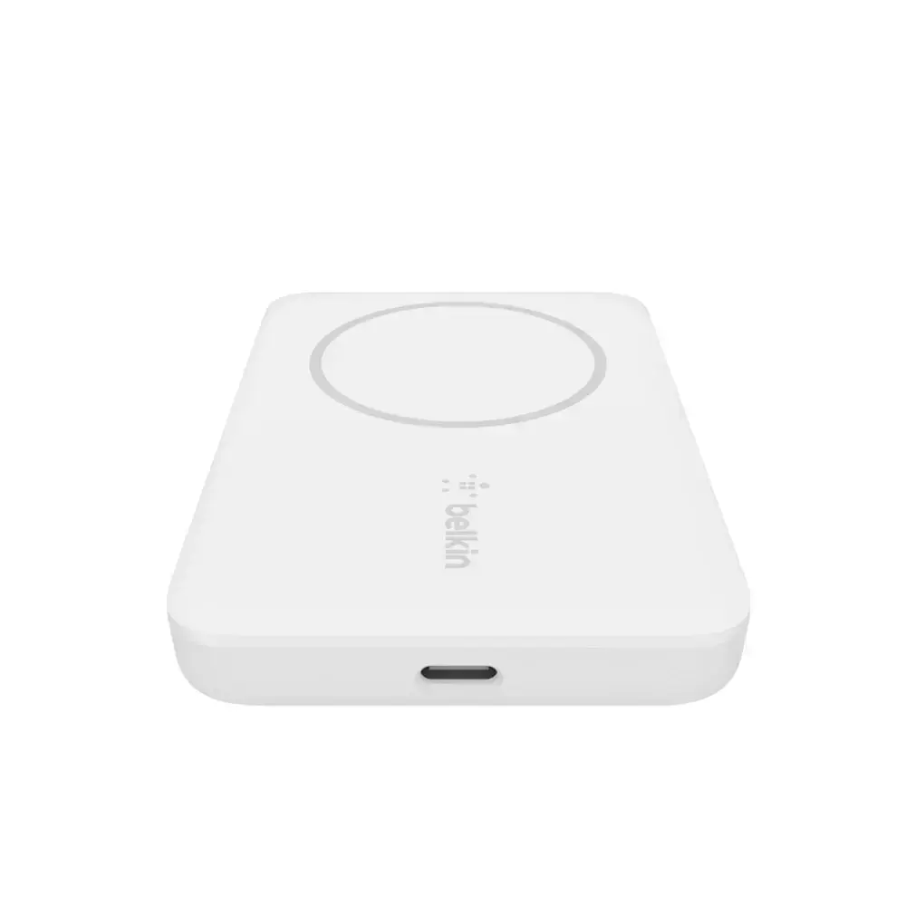 Портативний зарядний пристрій Belkin BOOST↑CHARGE™ MagSafe Magnetic Wireless Power Bank 2500mAh - White (BPD002btWH)