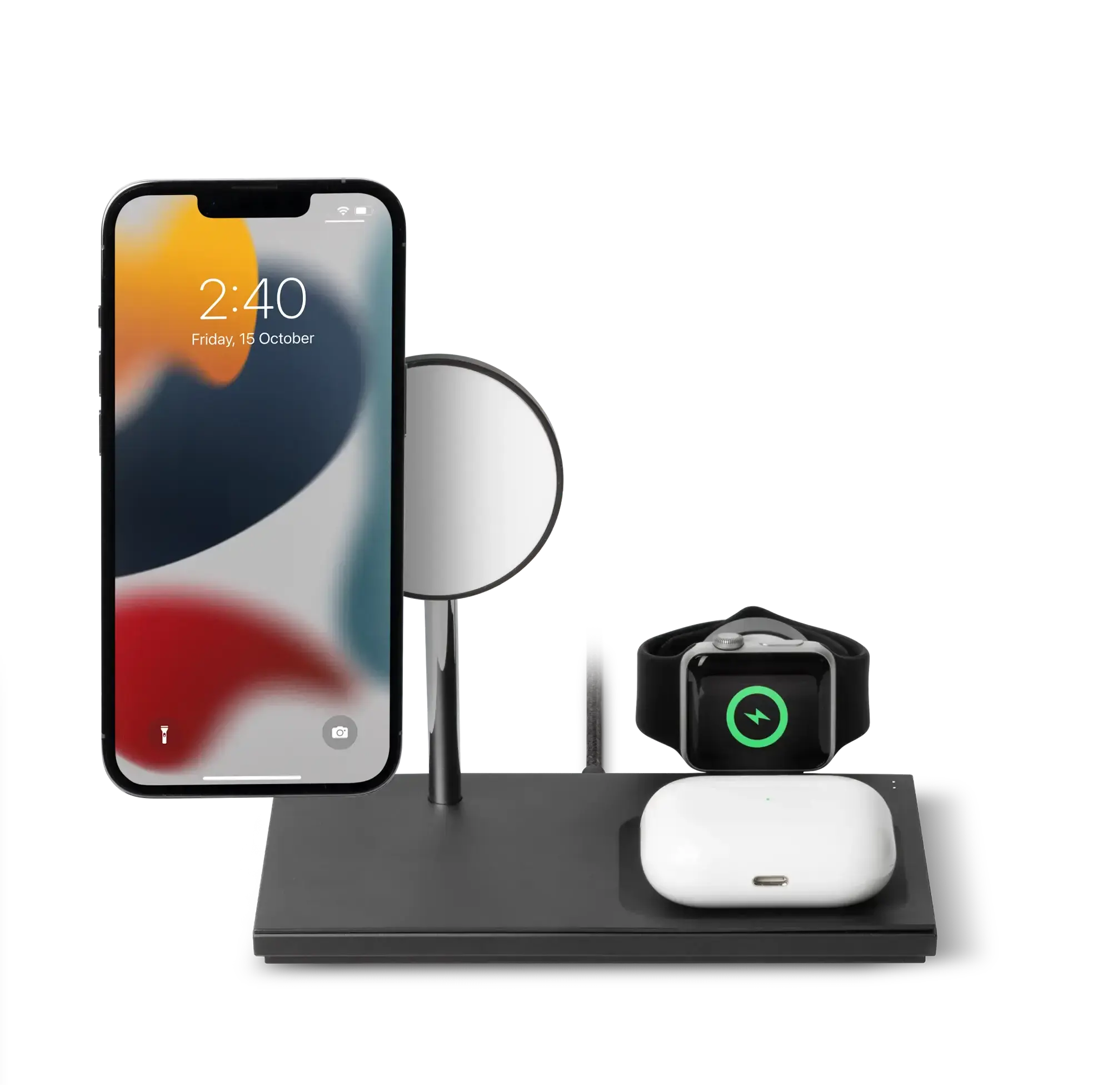 Беспроводное зарядное устройство Native Union Snap 3-in-1 Magnetic Wireless Charger Black (SNAP-3IN1-BLK-EU)