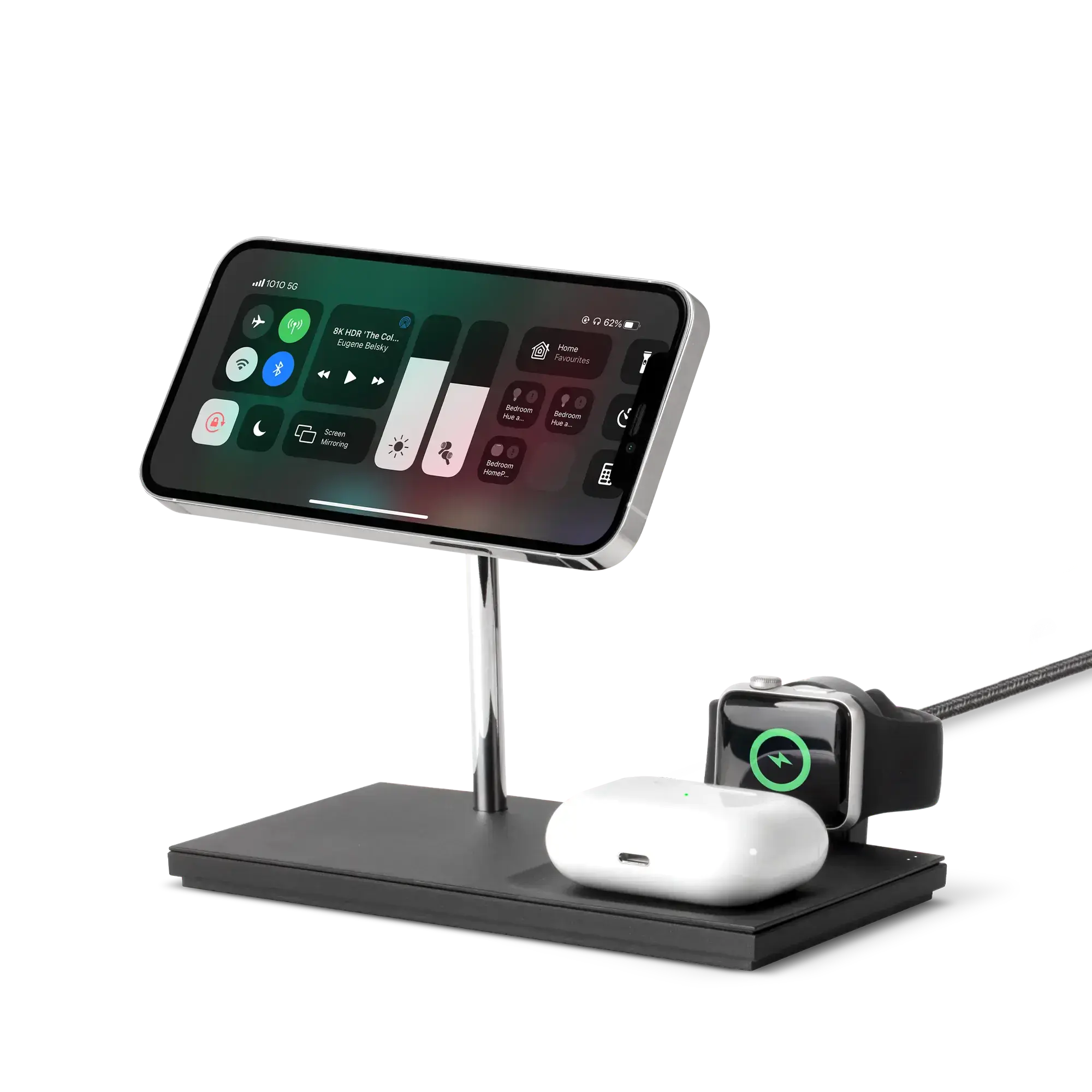Беспроводное зарядное устройство Native Union Snap 3-in-1 Magnetic Wireless Charger Black (SNAP-3IN1-BLK-EU)