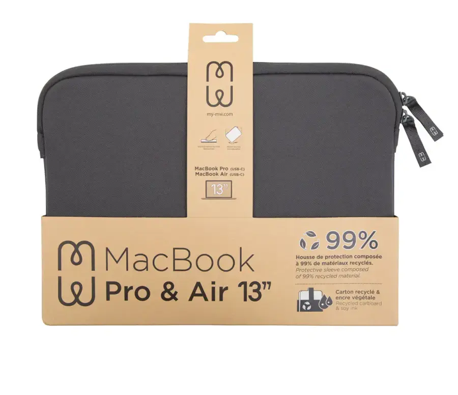 Чохол MW Horizon Sleeve Case for MacBook Pro 13" M1/MacBook Air 13" M1 - Blackened Pearl (MW-410123)