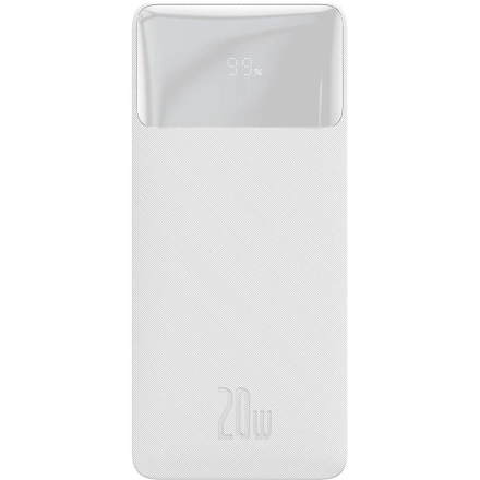Внешний аккумулятор Baseus Bipow Digital Display 10000 mAh 20W White (PPDML-L02)