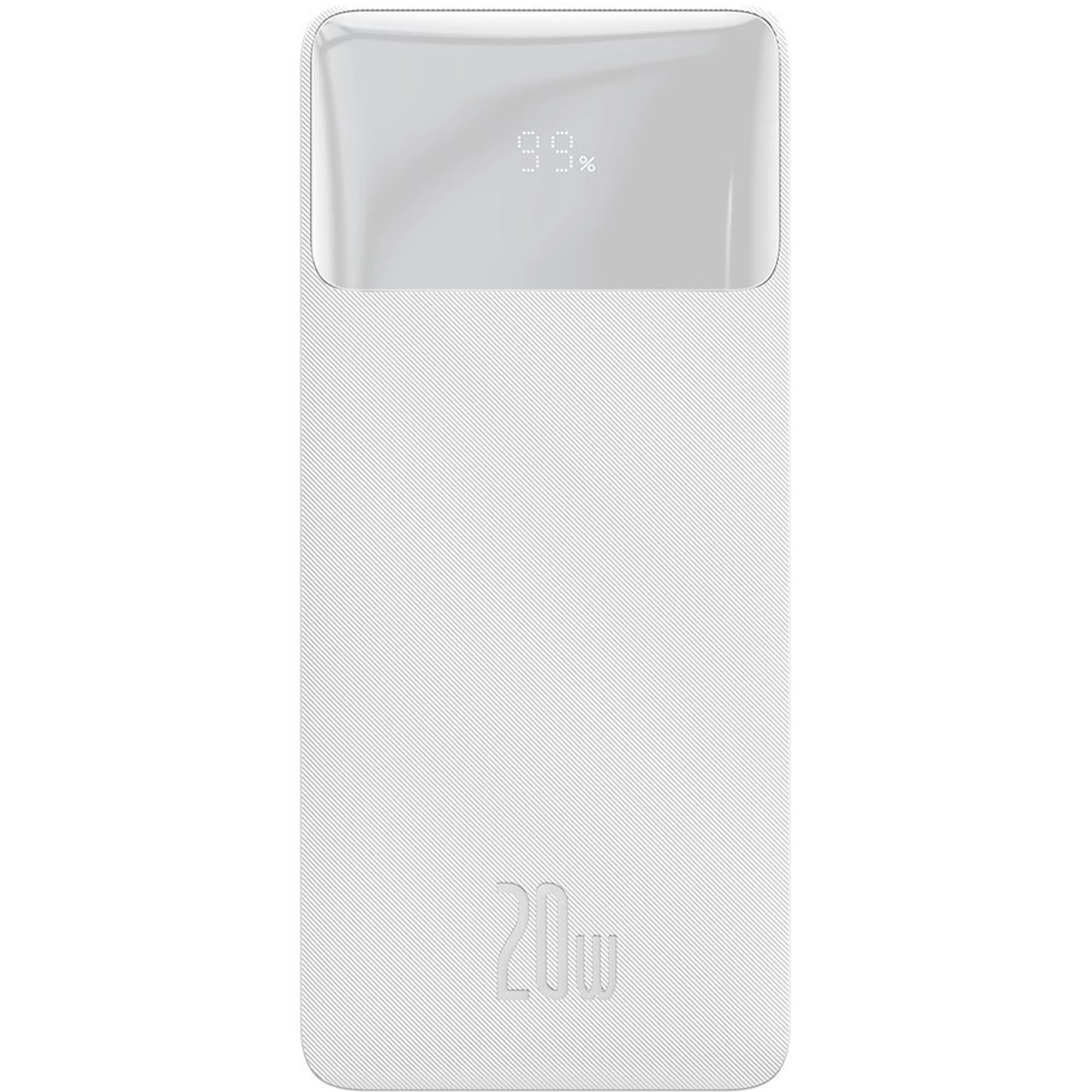 Зовнішній акумулятор Baseus Bipow Digital Display 10000 mAh 20W White (PPDML-L02)