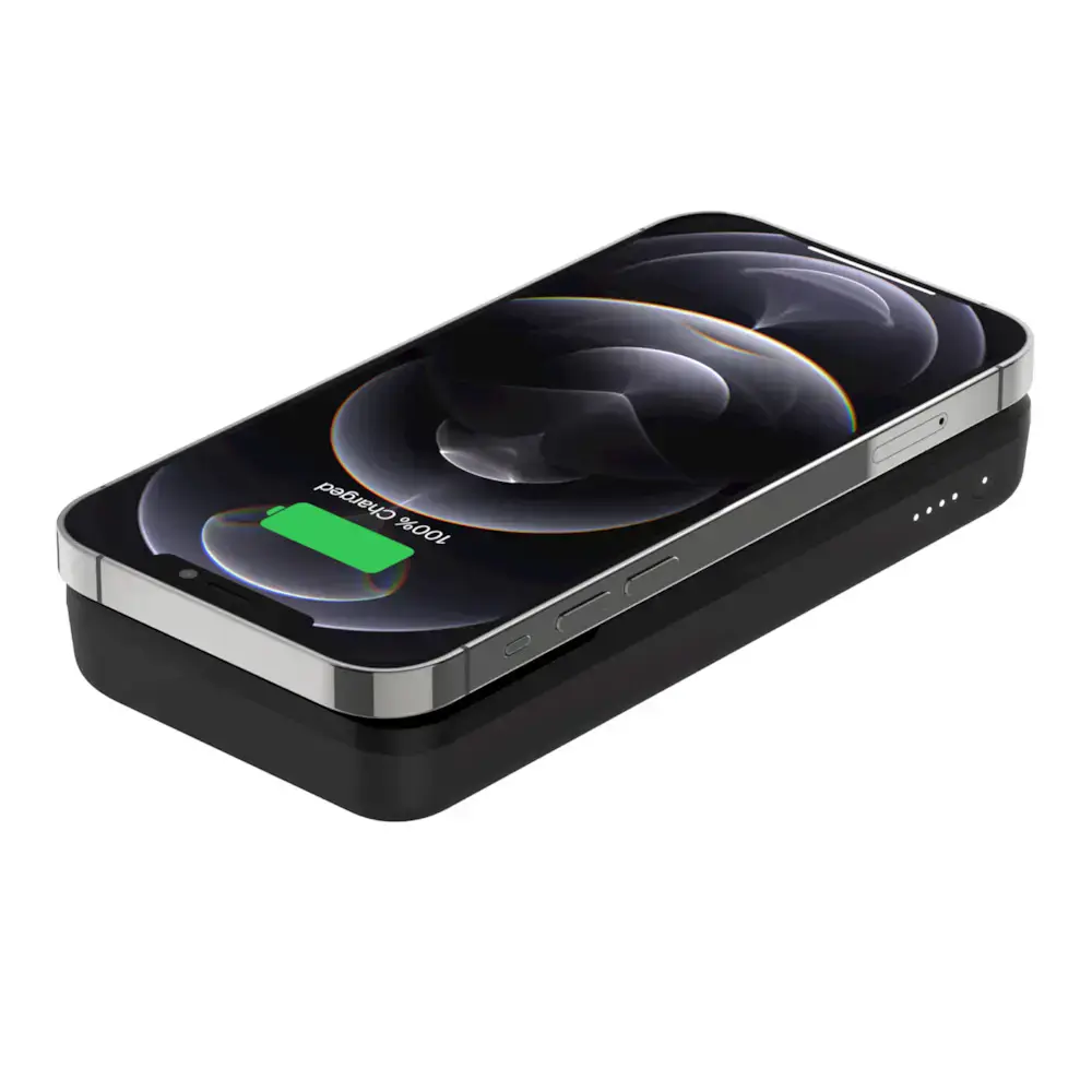 Портативний зарядний пристрій Belkin BOOST↑CHARGE™ MagSafe Magnetic Portable Wireless Charger 10,000mAh - Black (BPD001btBK)