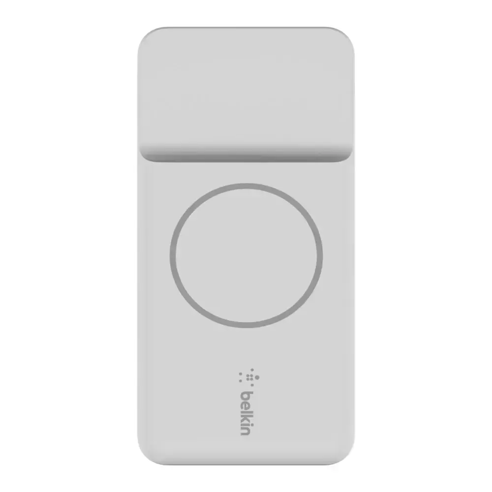 Портативний зарядний пристрій Belkin BOOST↑CHARGE™ MagSafe Magnetic Portable Wireless Charger 10,000mAh - White (BPD001btWH)
