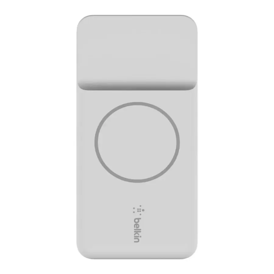 Портативний зарядний пристрій Belkin BOOST↑CHARGE™ MagSafe Magnetic Portable Wireless Charger 10,000mAh - White (BPD001btWH)