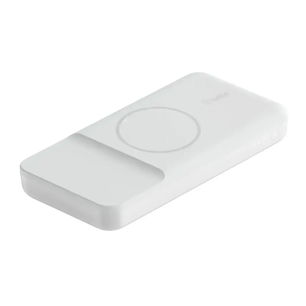 Портативний зарядний пристрій Belkin BOOST↑CHARGE™ MagSafe Magnetic Portable Wireless Charger 10,000mAh - White (BPD001btWH)
