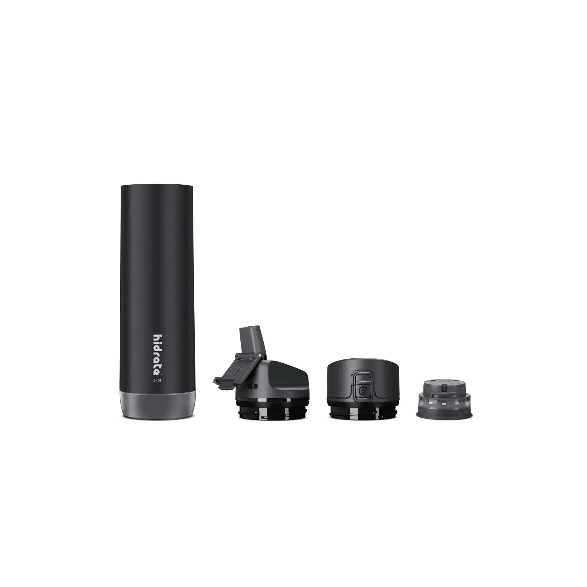 Умная бутылка для воды HidrateSpark PRO STEEL 21 oz/621 ml - Black (HI-009-002)