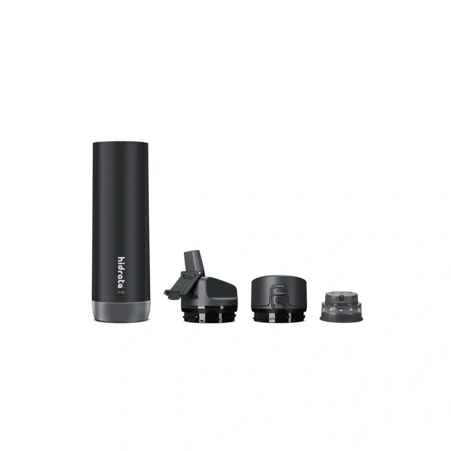 Розумна пляшка для води HidrateSpark PRO STEEL 21 oz/621 ml - Black (HI-009-002)