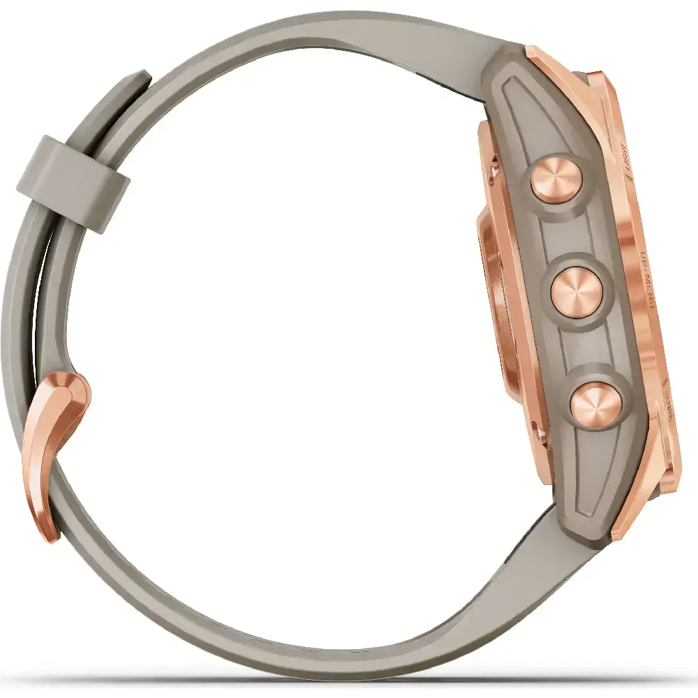 Смарт-часы Garmin Fenix 7S Solar Rose Gold with Light Sand Band (010-02539-10/11)