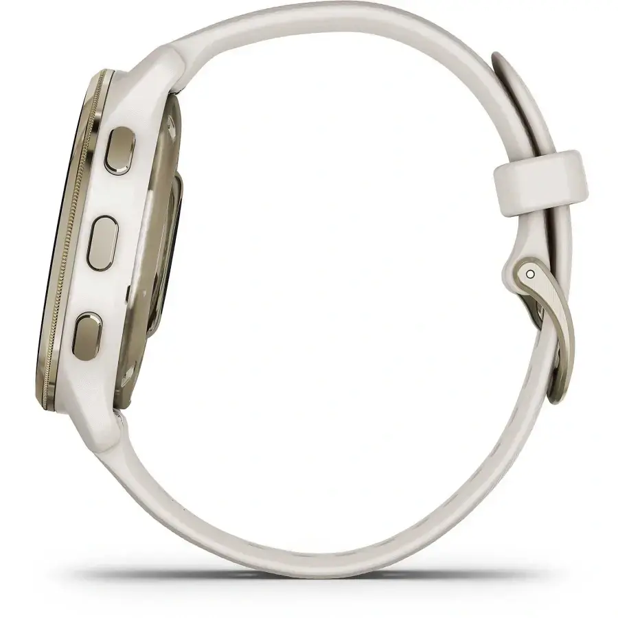 Смарт-годинник Garmin Venu 2 Plus Cream Gold S. Steel Bezel w. Ivory Case and S. Band (010-02496-02/12)