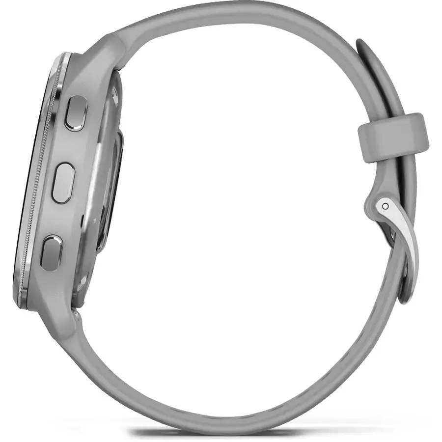 Смарт-годинник Garmin Venu 2 Plus Silver S. Steel Bezel w. Powder G. Case and S. Band (010-02496-00/10)
