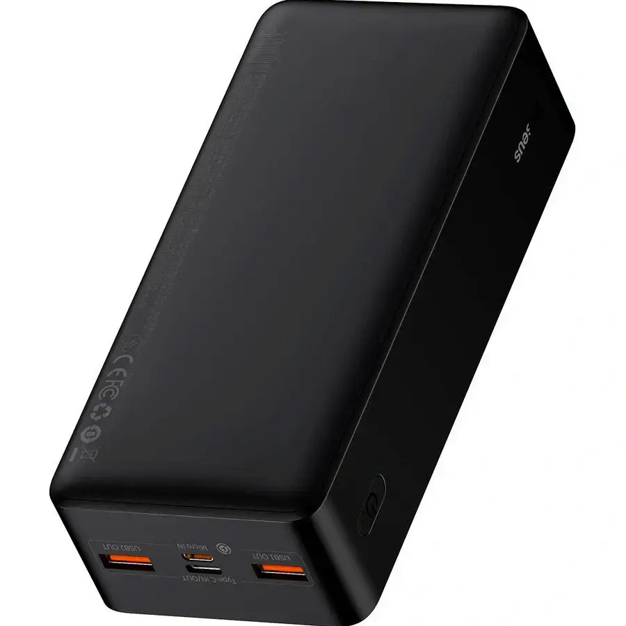 Зовнішній акумулятор Baseus Bipow Digital Display 30000 mAh 20W Black (PPDML-N01)