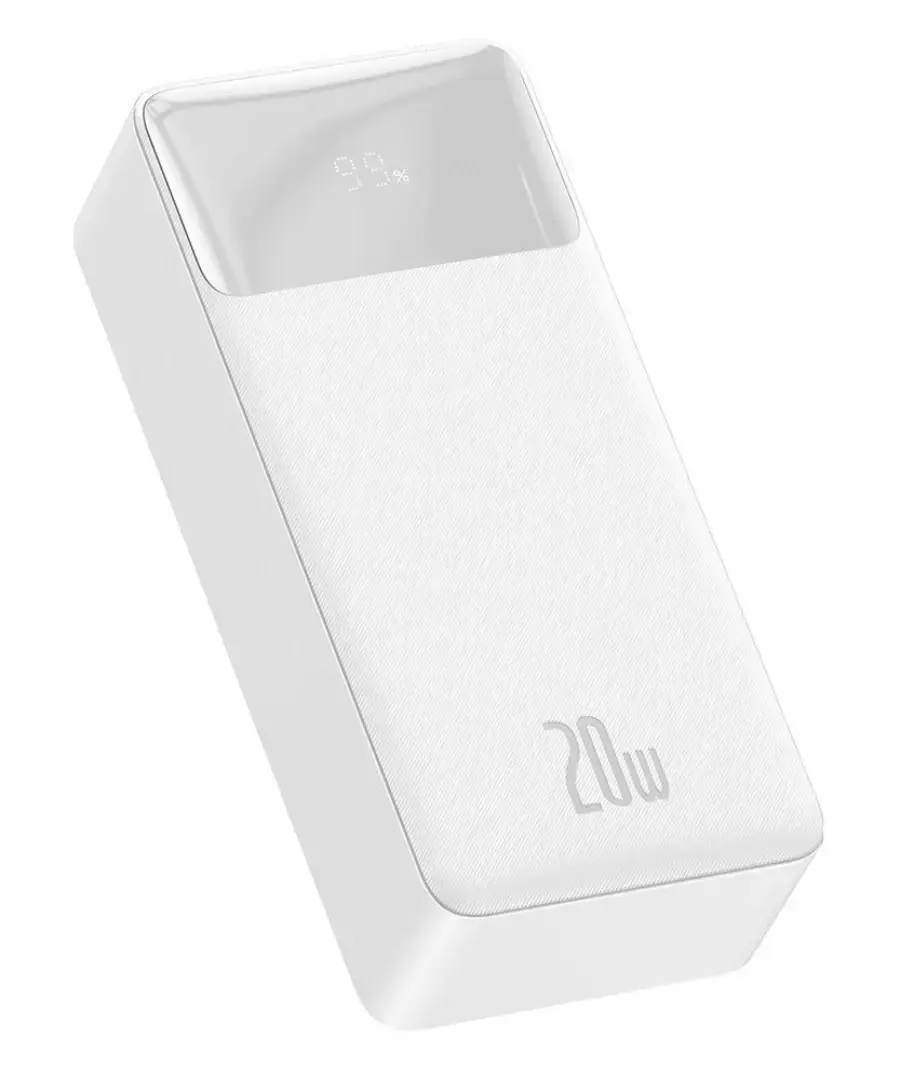 Внешний аккумулятор Baseus Bipow Digital Display 30000mAh 20W White (PPDML-N02)