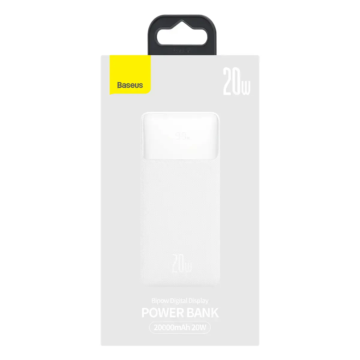 Внешний аккумулятор Baseus Bipow Digital Display 20000 mAh 20W White (PPDML-M02)