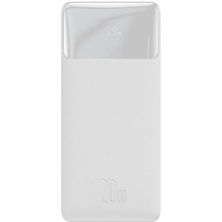 Зовнішній акумулятор Baseus Bipow Digital Display 20000 mAh 20W White (PPDML-M02)