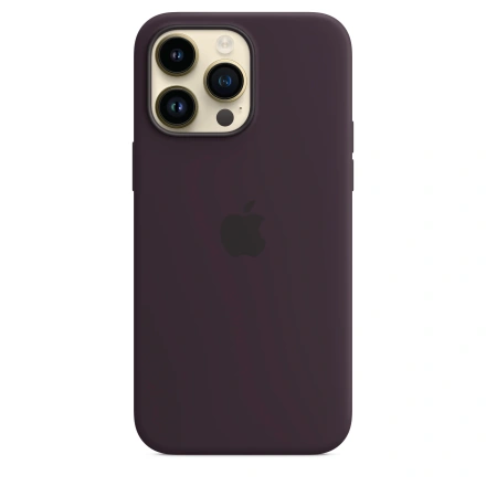 Чехол Apple iPhone 14 Pro Max Silicone Case with Animation & MagSafe (1:1 original) - Elderberry