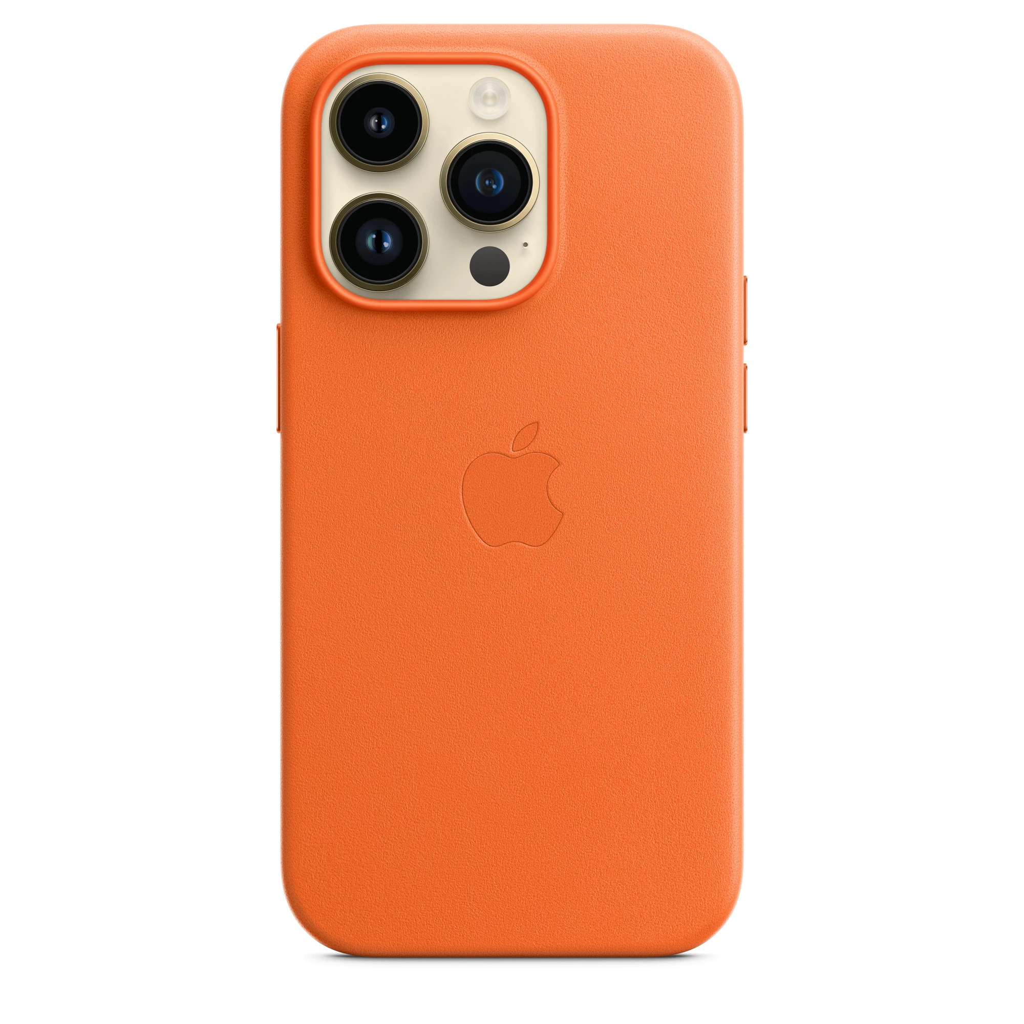 Чехол Apple iPhone 14 Pro Leather Case with MagSafe - Orange (MPPL3)
