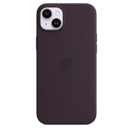 Чехол Apple iPhone 14 Plus Silicone Case with Animation & MagSafe (1:1 original) - Elderberry