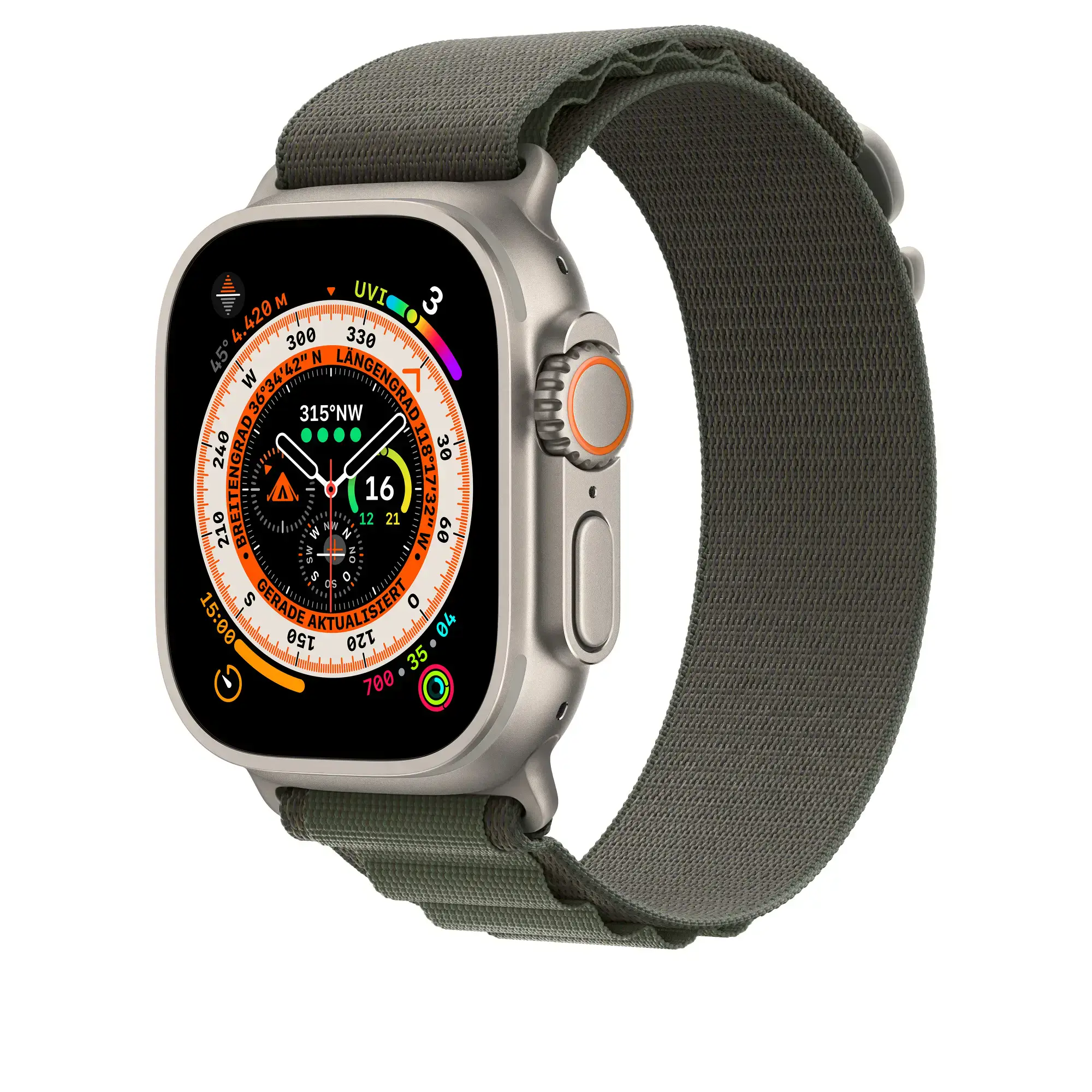 Ремінець Apple Alpine Loop Band Large для Apple Watch 49mm - Green (MQE43)