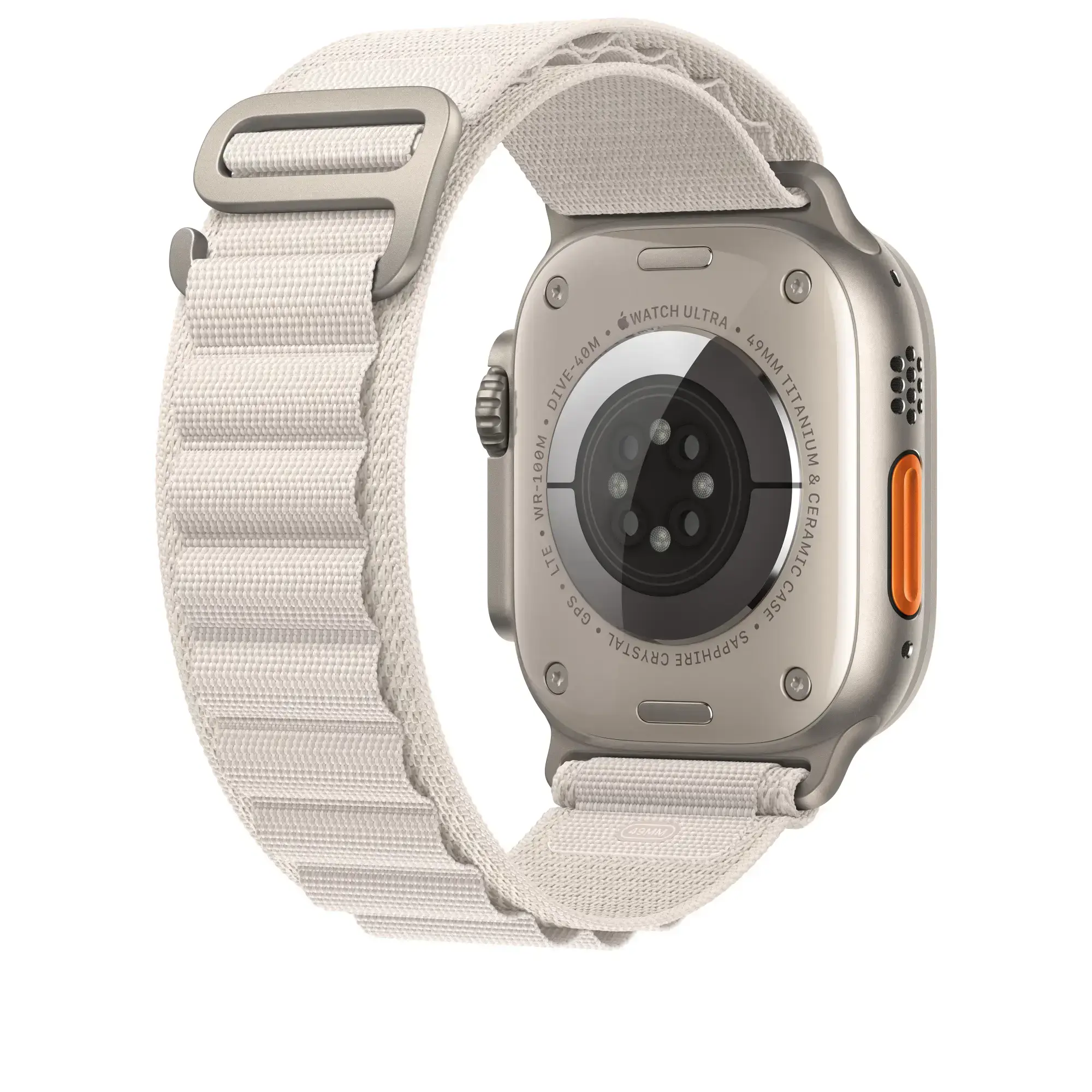 Ремінець Apple Alpine Loop Band Large для Apple Watch 49mm - Starlight (MQE73)