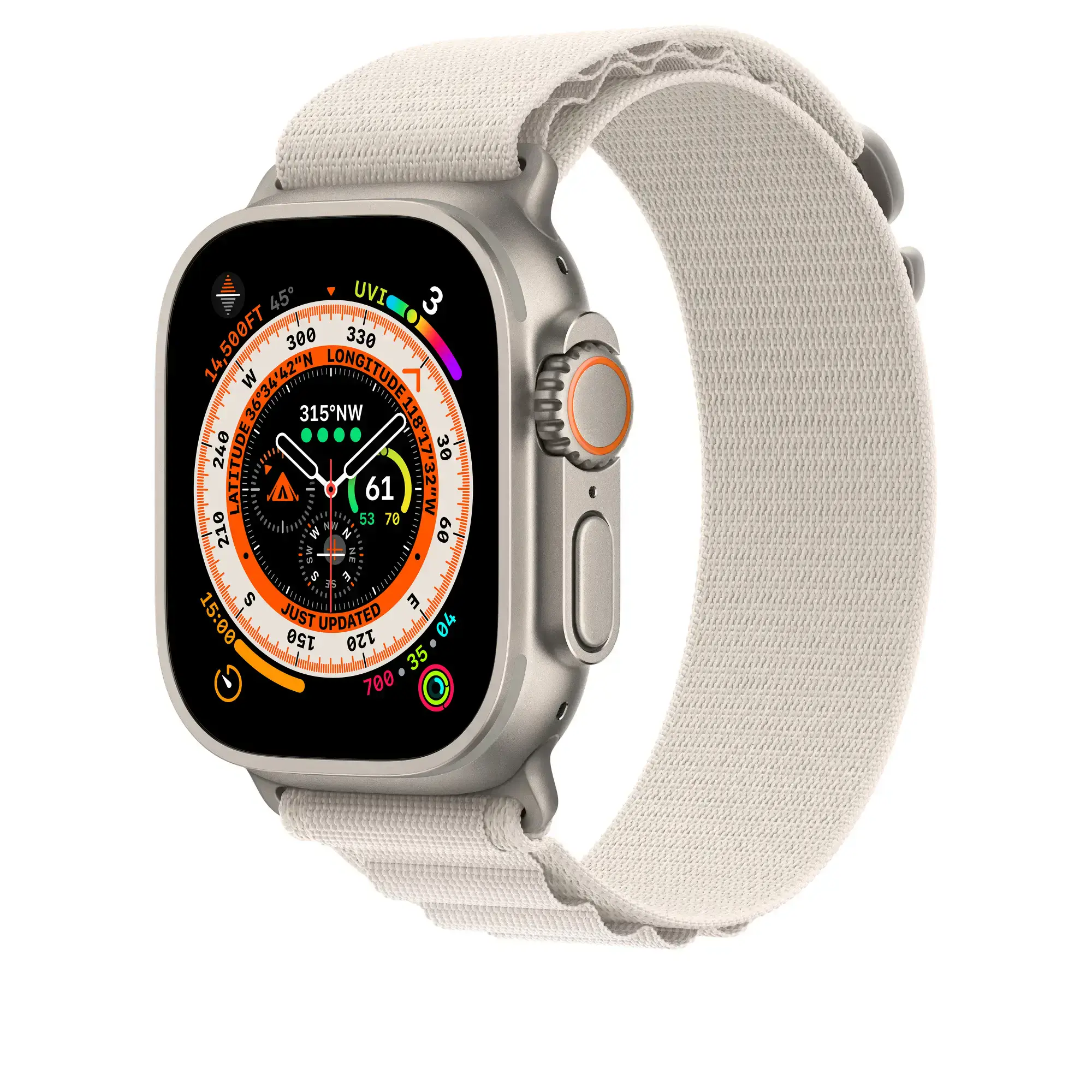 Ремінець Apple Alpine Loop Band Large для Apple Watch 49mm - Starlight (MQE73)