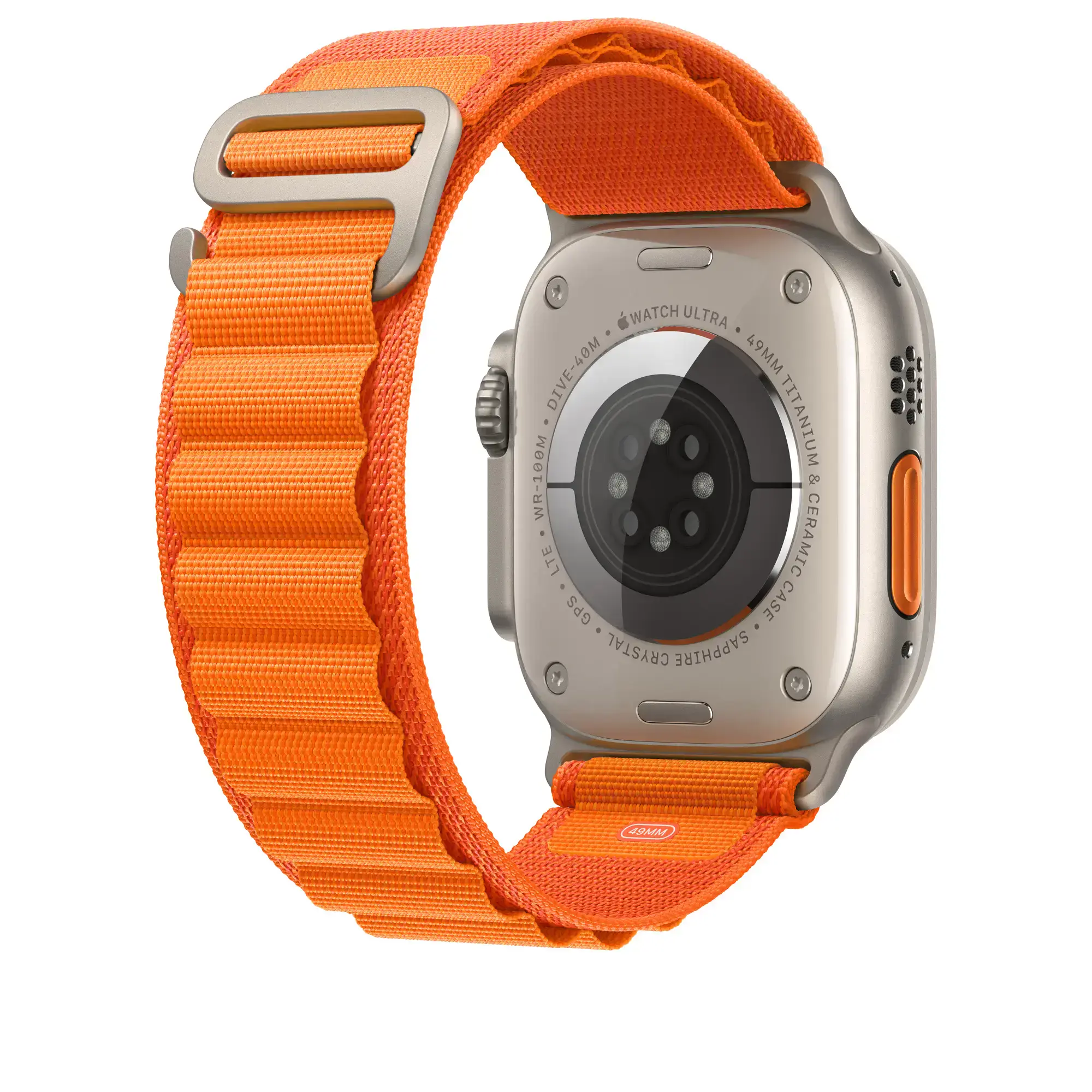 Ремінець Apple Alpine Loop Band Medium для Apple Watch 49mm - Orange (MQE03)