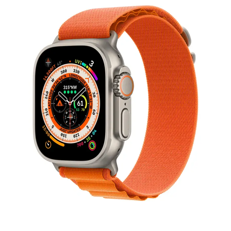 Ремінець Apple Alpine Loop Band Medium для Apple Watch 49mm - Orange (MQE03)