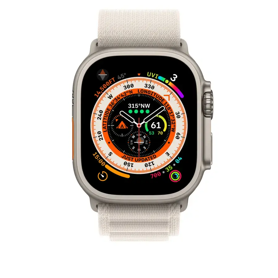Ремінець Apple Alpine Loop Band Medium для Apple Watch 49mm - Starlight (MQE63)