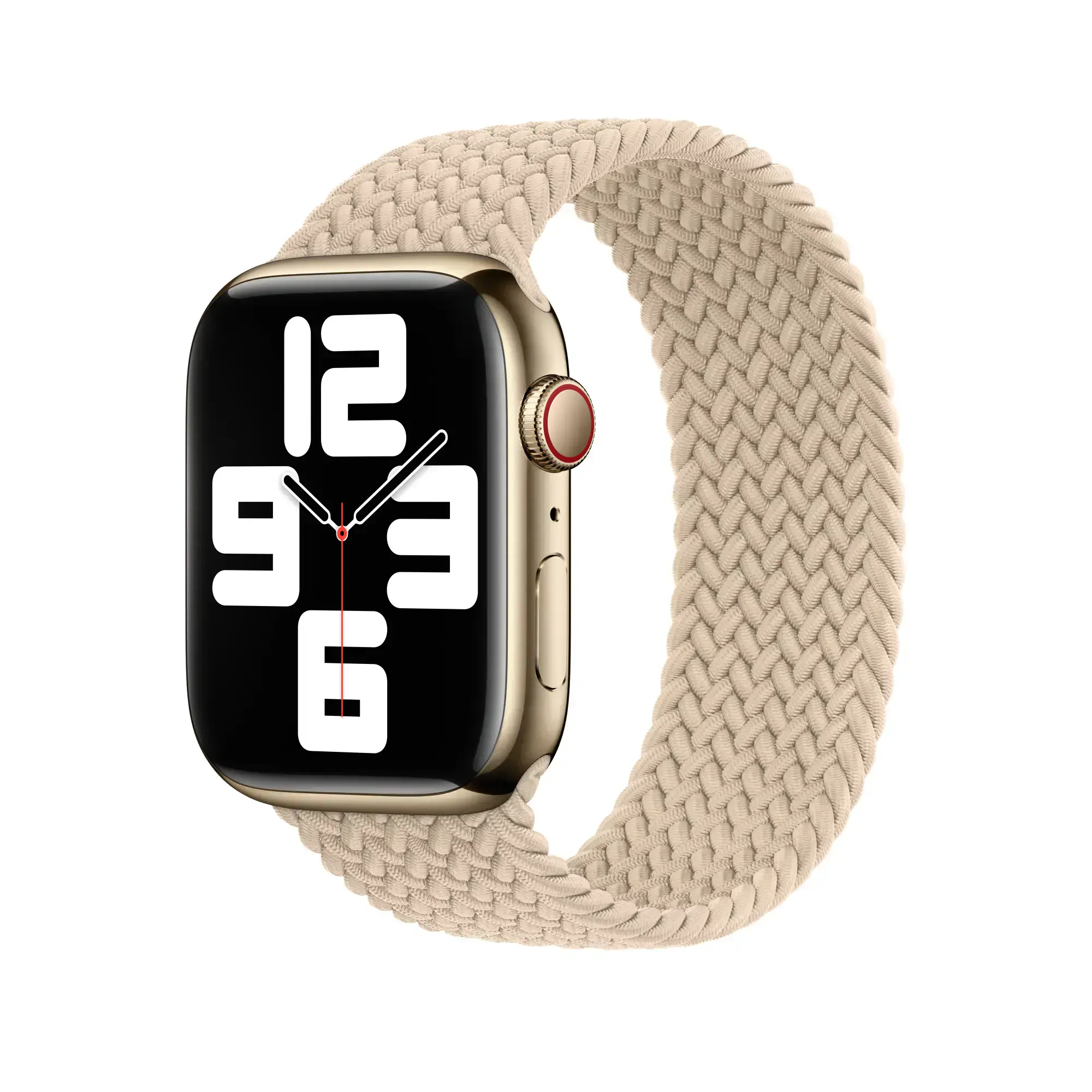 Ремінець Apple Beige Braided Solo Loop - Size 1 для Apple Watch 42/44/45/49mm (MQGX3)