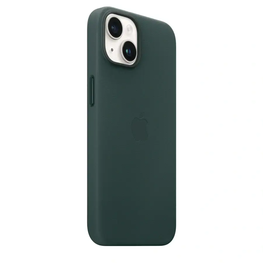 Чохол Apple iPhone 14 Leather Case with MagSafe - Forest Green (MPP53)