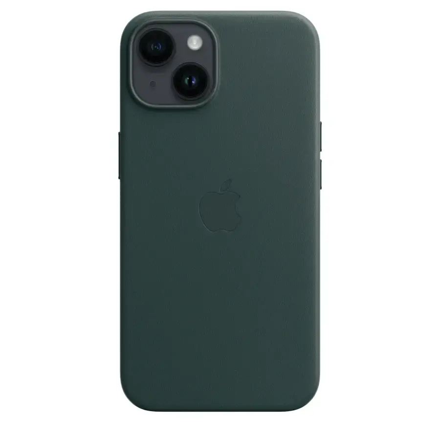 Чохол Apple iPhone 14 Leather Case with MagSafe - Forest Green (MPP53)