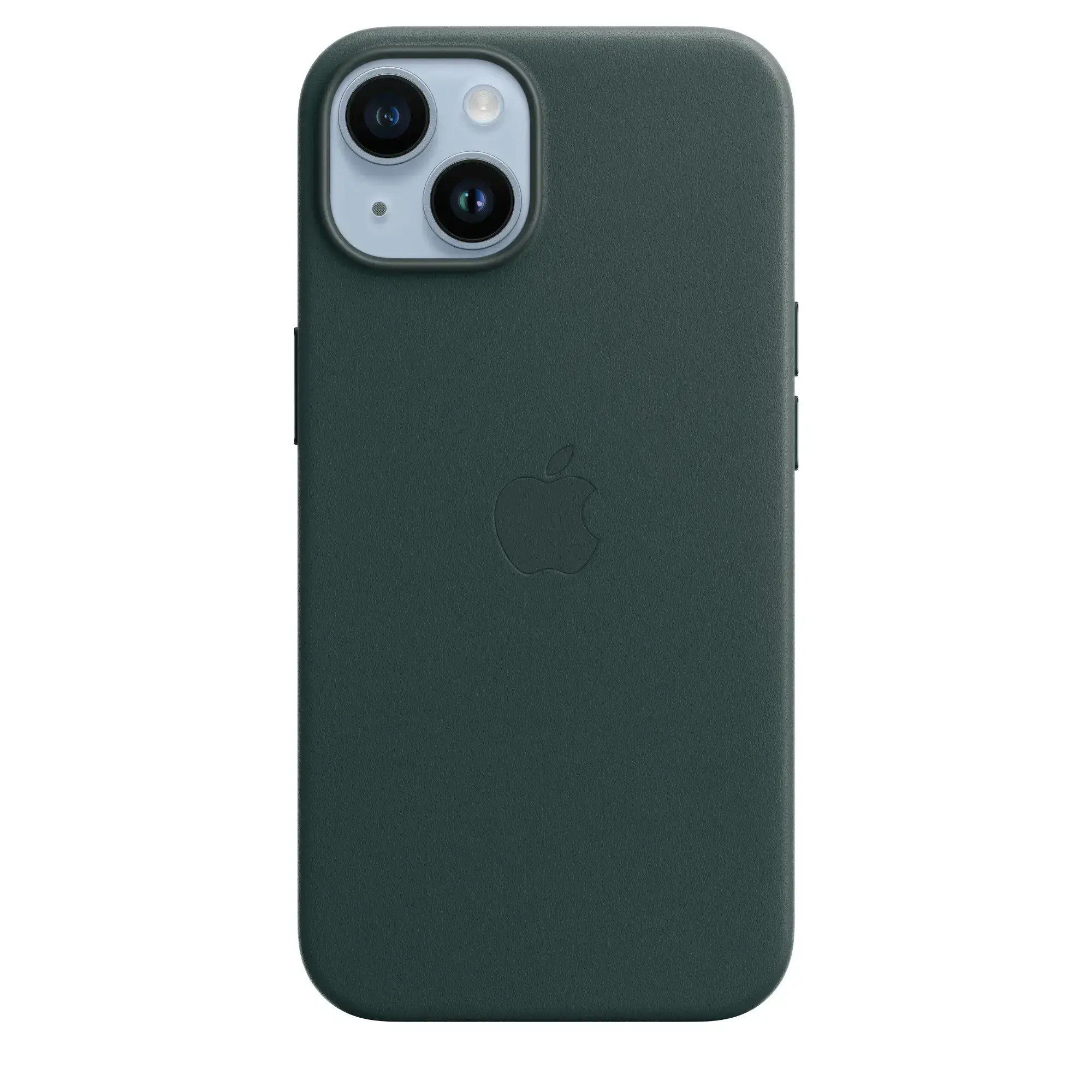 Чехол Apple iPhone 14 Leather Case with MagSafe - Forest Green (MPP53)