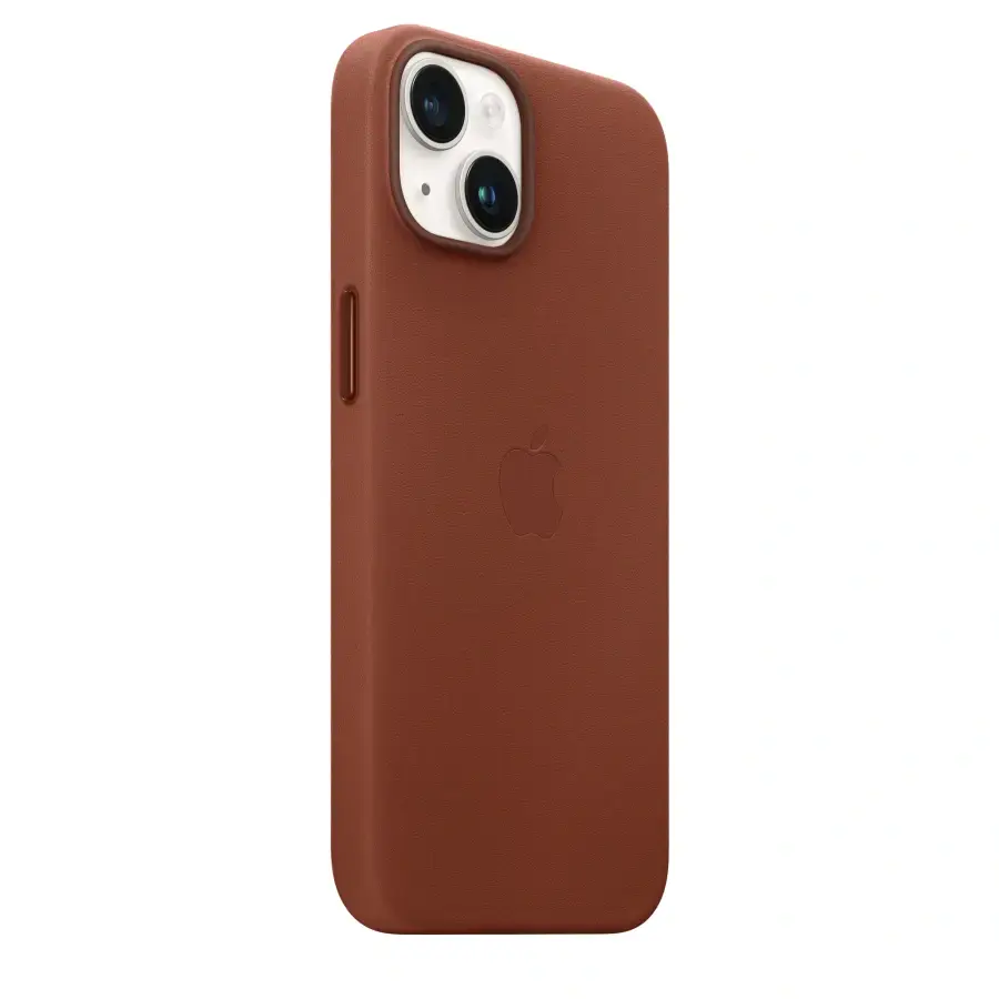 Чохол Apple iPhone 14 Leather Case with MagSafe - Umber (MPP73)
