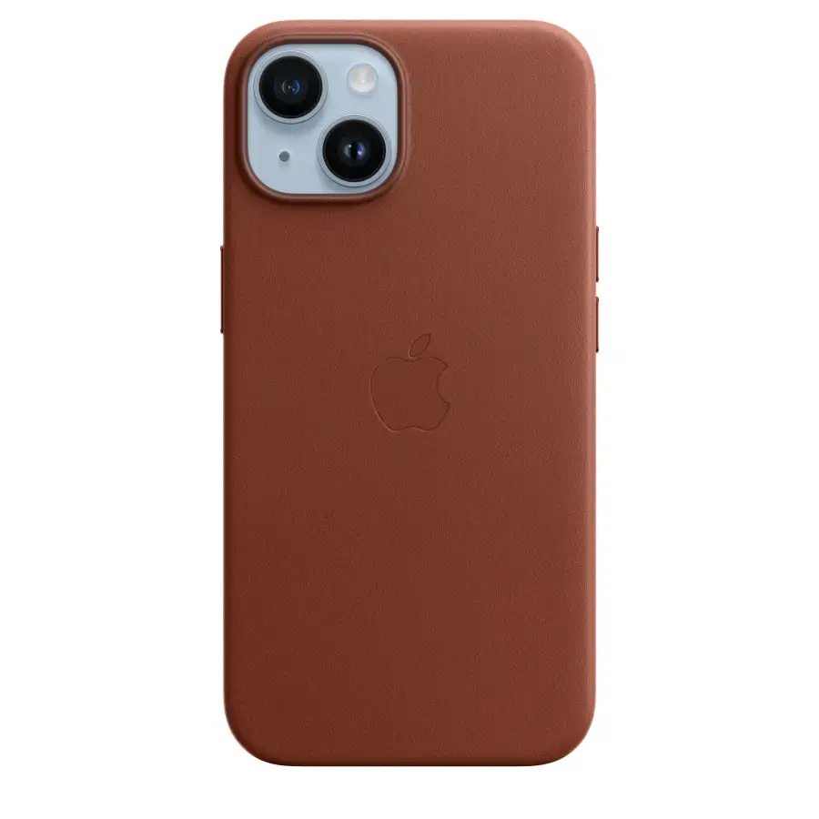 Чохол Apple iPhone 14 Leather Case with MagSafe - Umber (MPP73)
