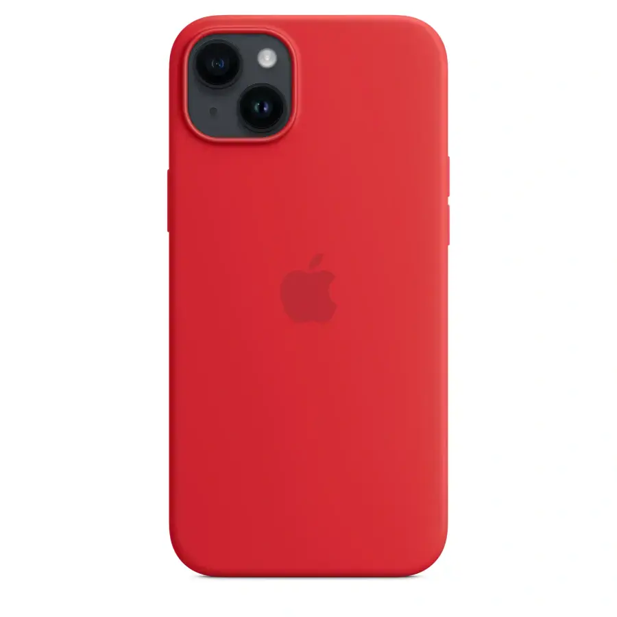 Чохол Apple iPhone 14 Plus Silicone Case with Animation & MagSafe (1:1 original) - (Product) Red