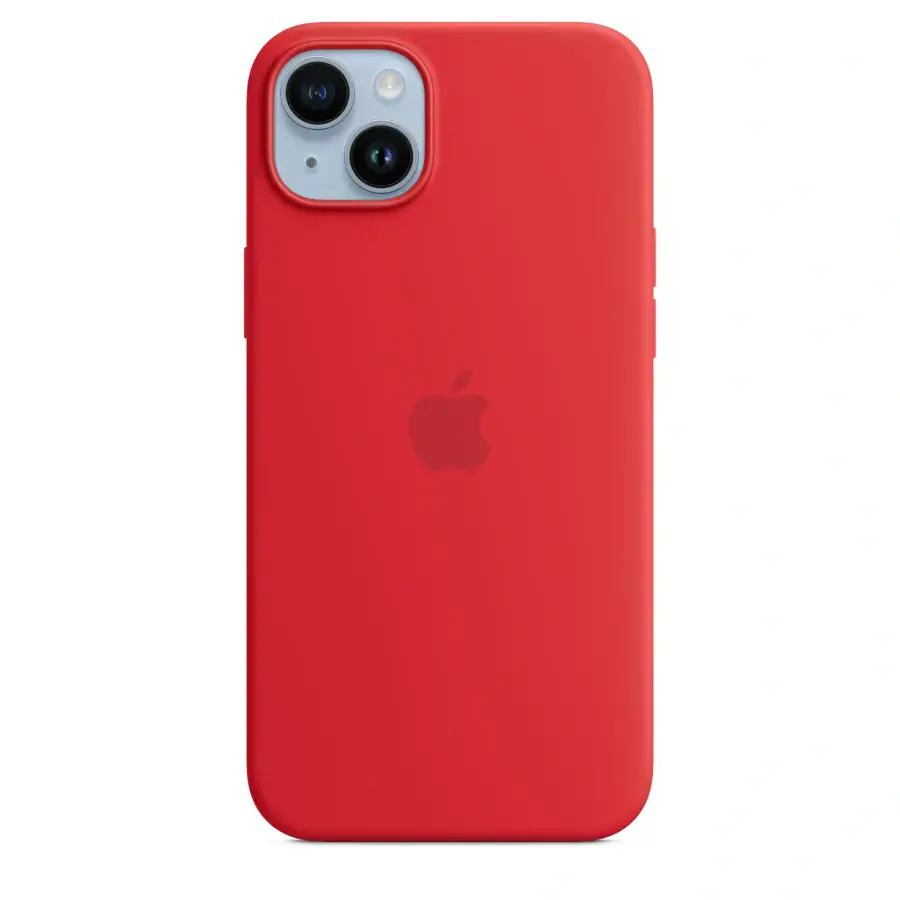 Чохол Apple iPhone 14 Plus Silicone Case with Animation & MagSafe (1:1 original) - (Product) Red