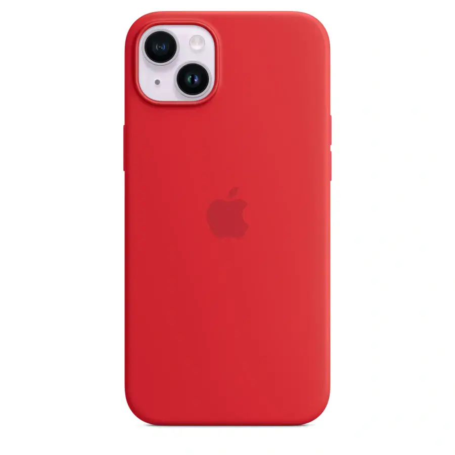 Чохол Apple iPhone 14 Plus Silicone Case with Animation & MagSafe (1:1 original) - (Product) Red