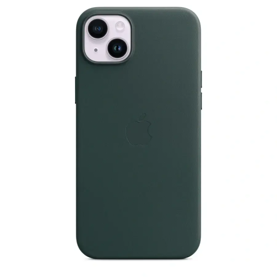 Чохол Apple iPhone 14 Plus Leather Case with MagSafe - Forest Green (MPPA3)