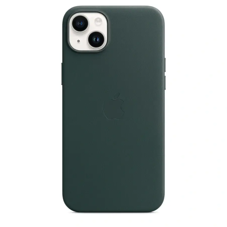 Чохол Apple iPhone 14 Plus Leather Case with MagSafe - Forest Green (MPPA3)