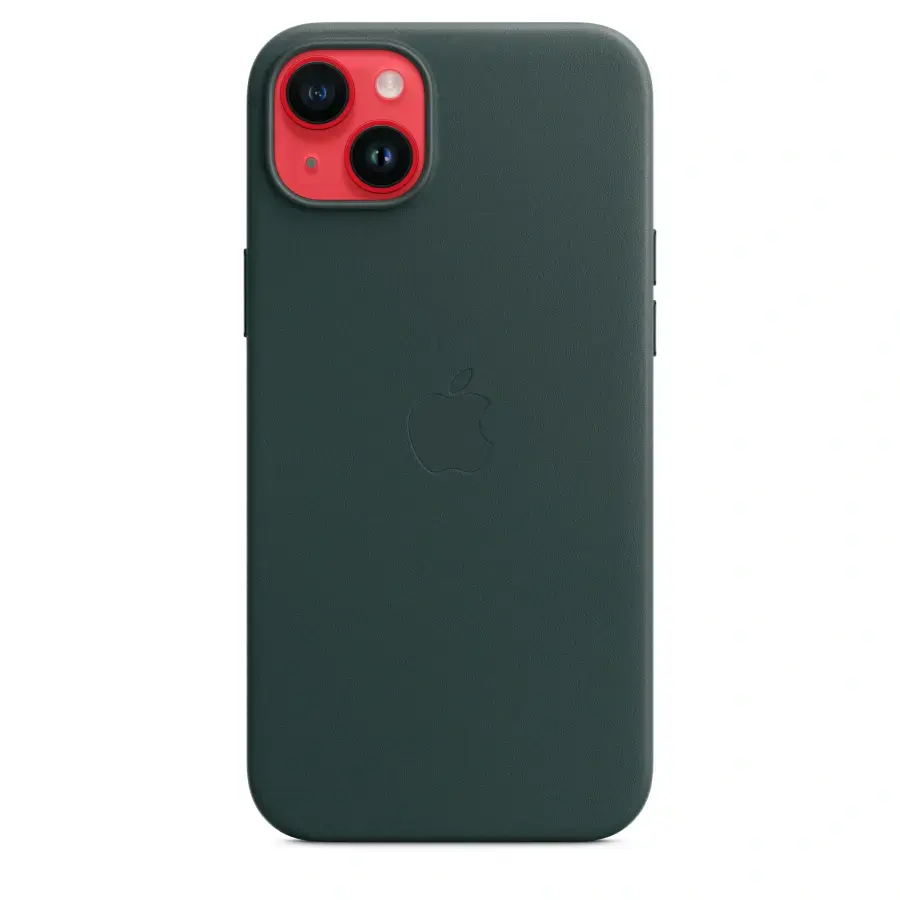 Чохол Apple iPhone 14 Plus Leather Case with MagSafe - Forest Green (MPPA3)