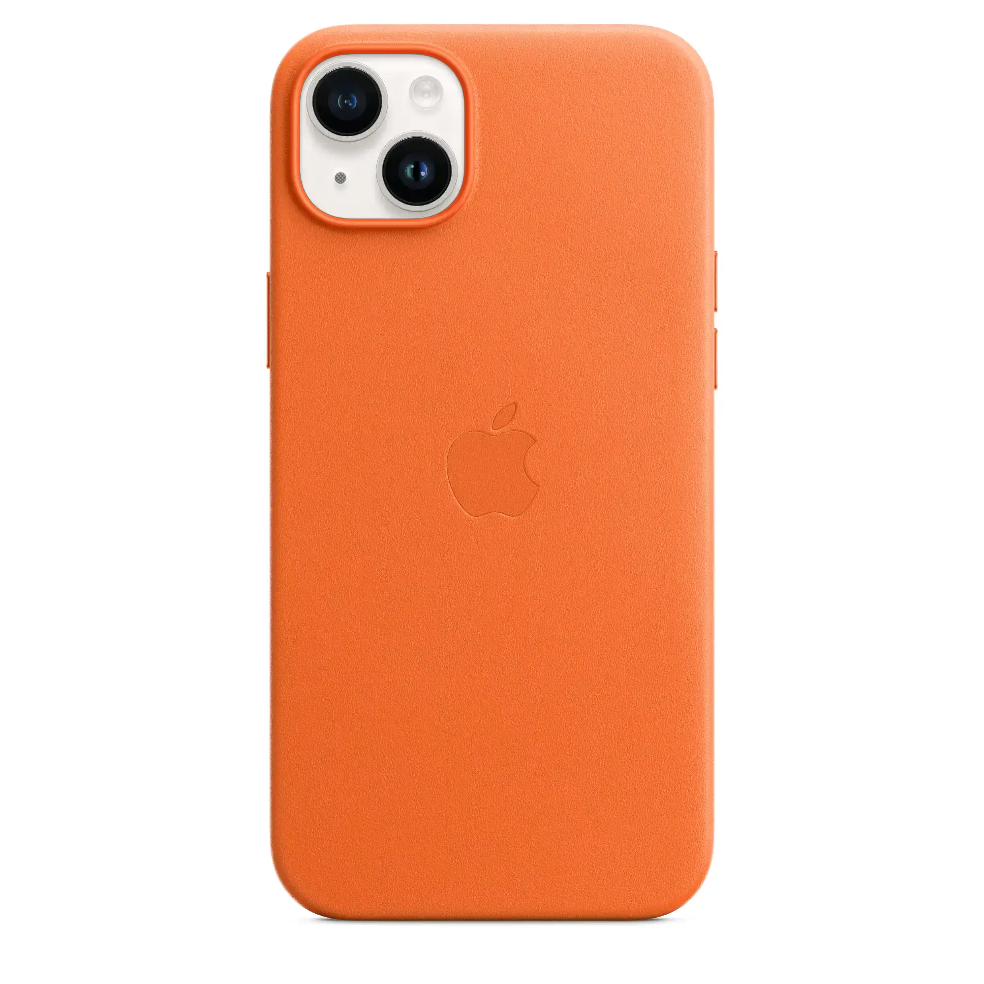Чехол Apple iPhone 14 Plus Leather Case with MagSafe - Orange (MPPF3)