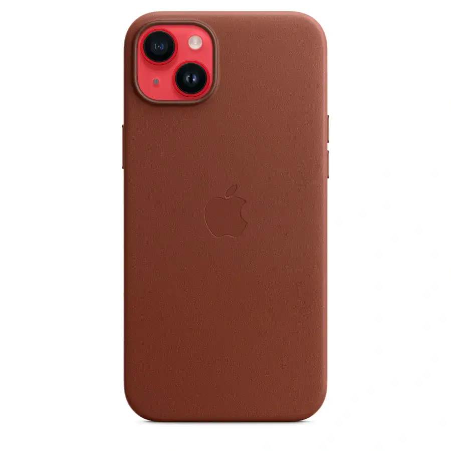 Чохол Apple iPhone 14 Plus Leather Case with MagSafe - Umber (MPPD3)