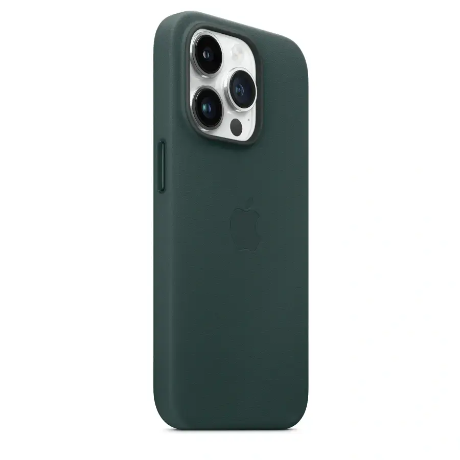 Чохол Apple iPhone 14 Pro Leather Case with MagSafe - Forest Green (MPPH3)